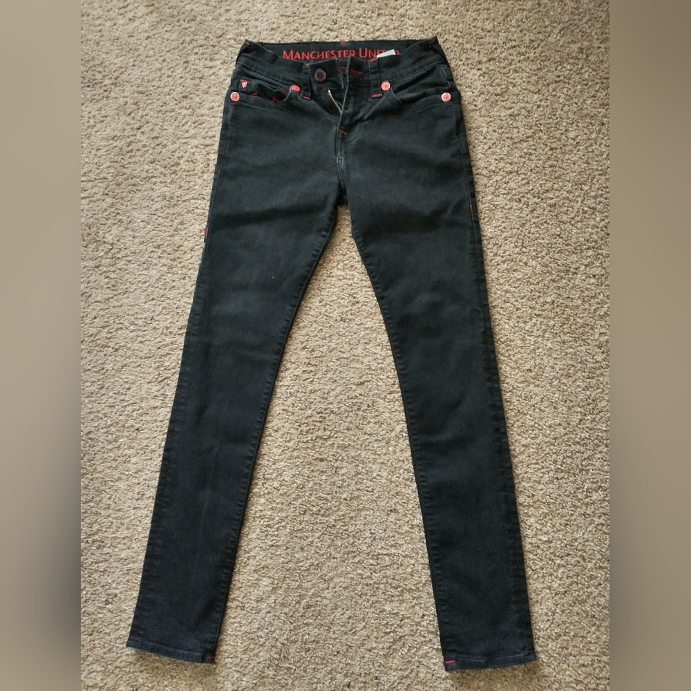 True Religion Manchester United Black Skinny Jean